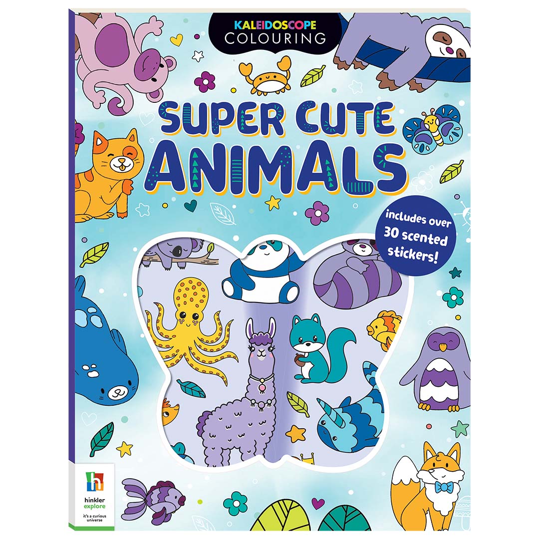 Hinkler | Kaleidoscope Colouring Scented Stickers Super Cute Animals