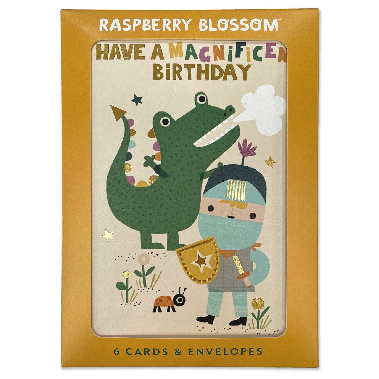 Raspberry Blossom Birthday Card Pack | Magical + Magnificent 6pk