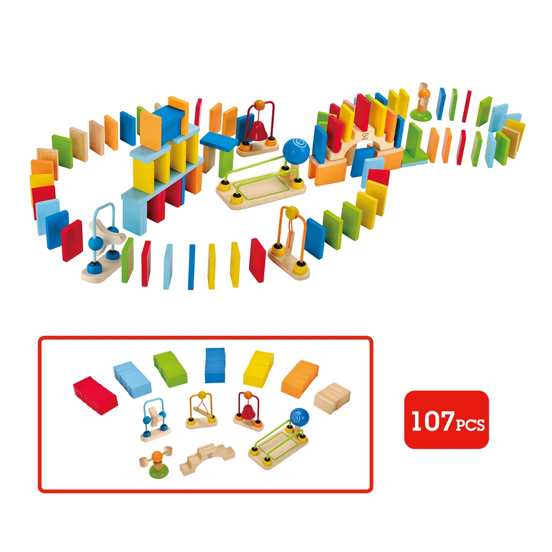 Hape | Dynamo Dominos - 107pc