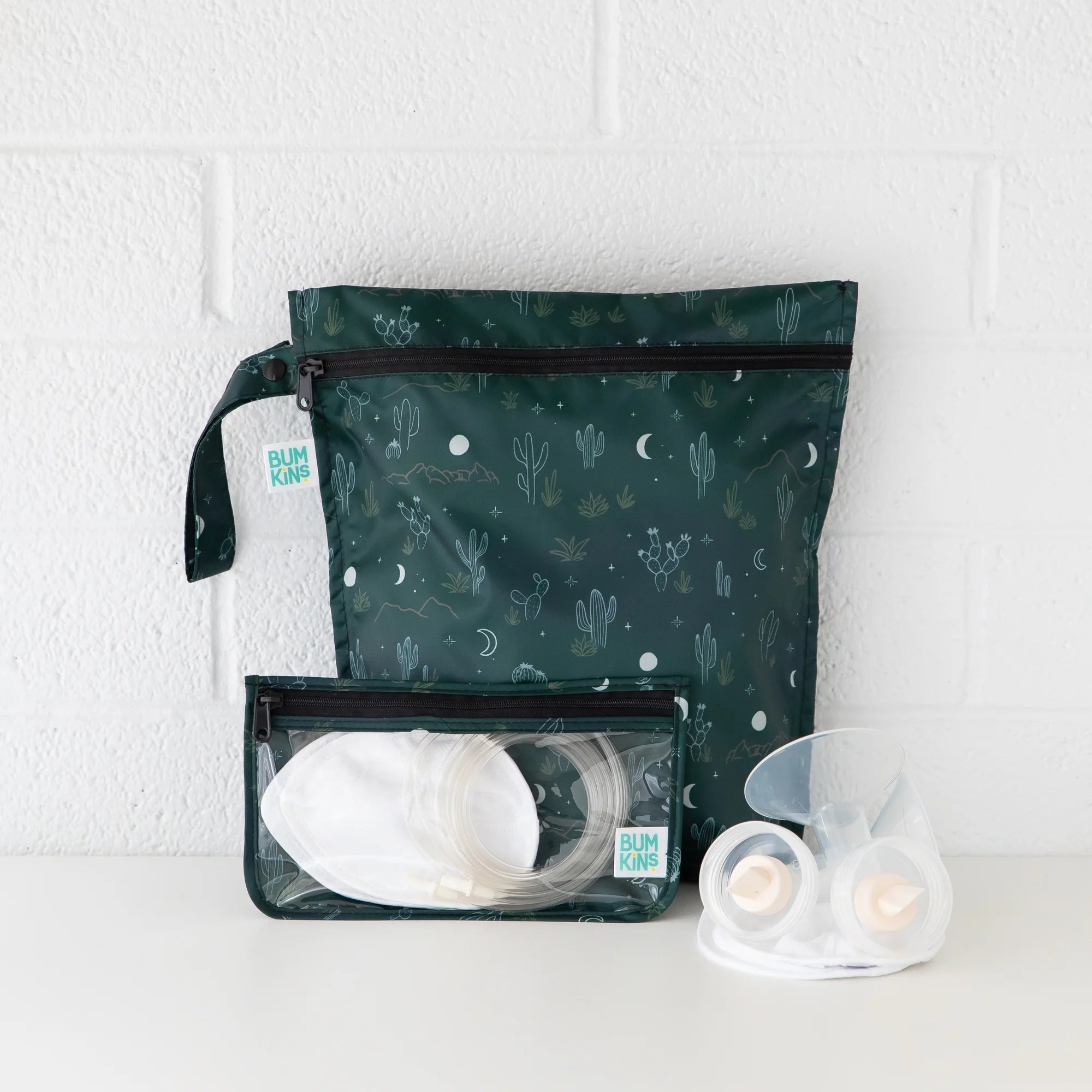 Bumkins | 3pc Travel Bag - Starry Cactus