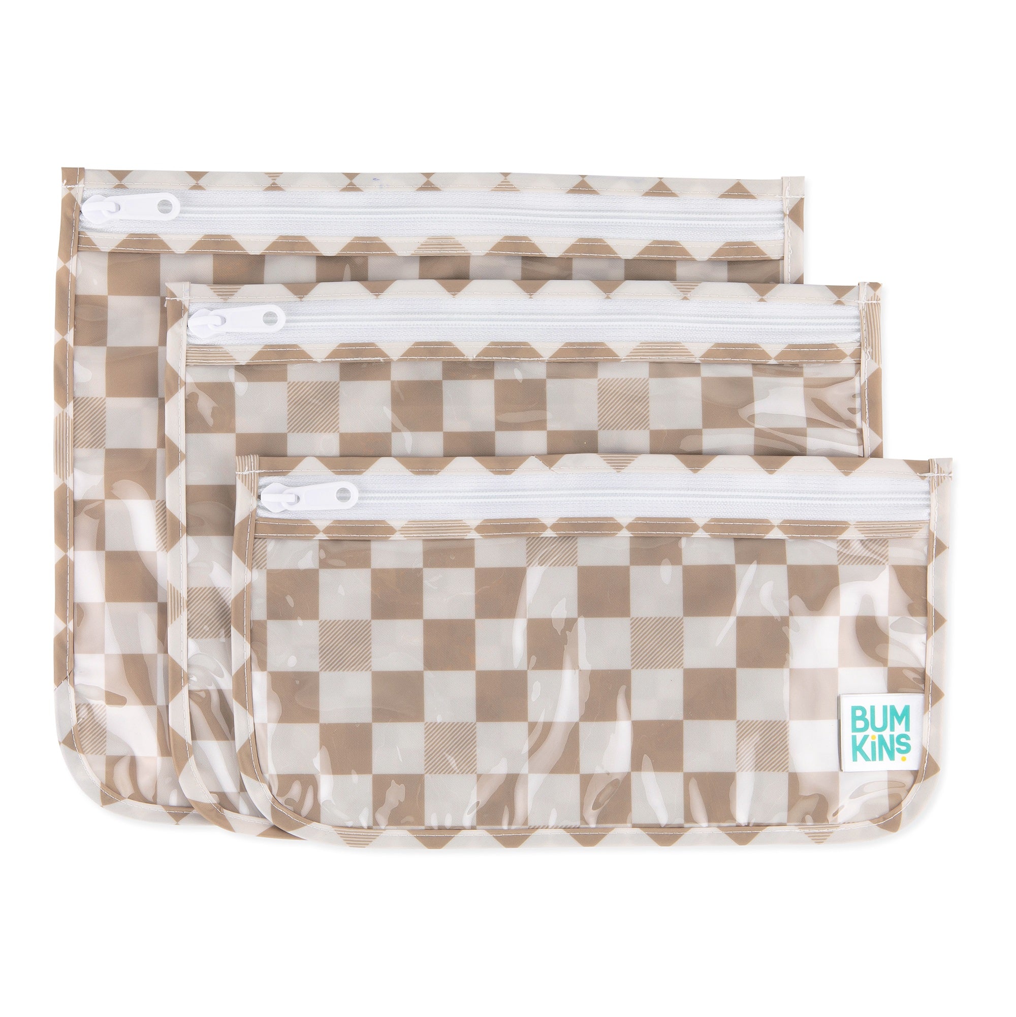 Bumkins | 3pc Travel Bag - Sand Check