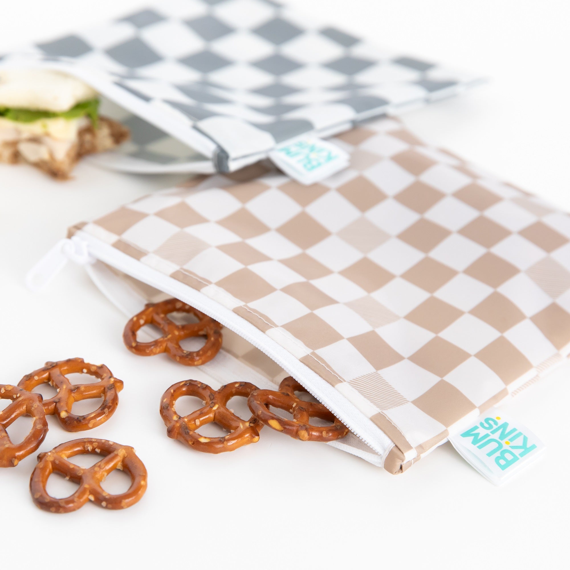 Bumkins | Large Snack Bag - Double Check 2pk