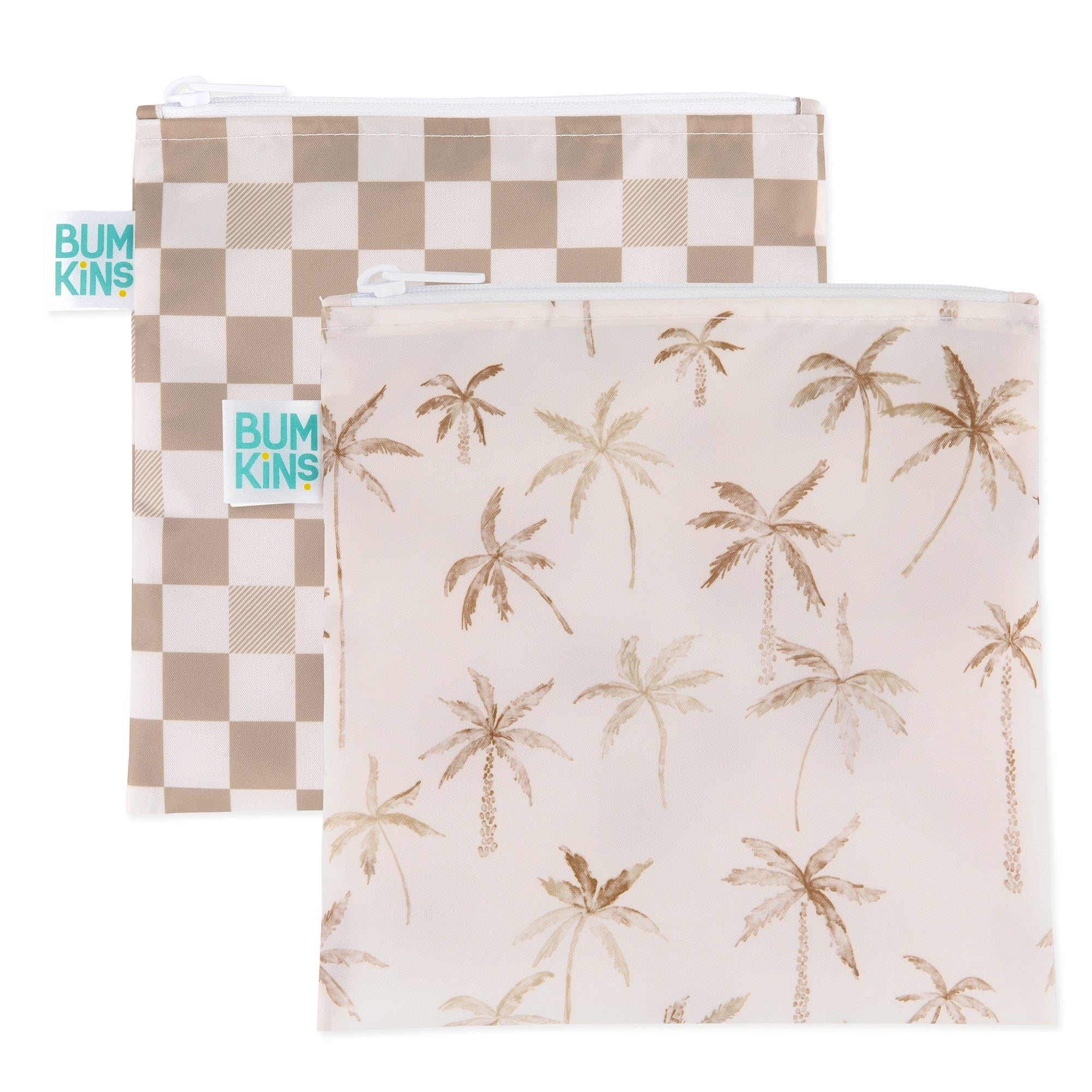 Bumkins | Large Snack Bag - Palm Check 2pk