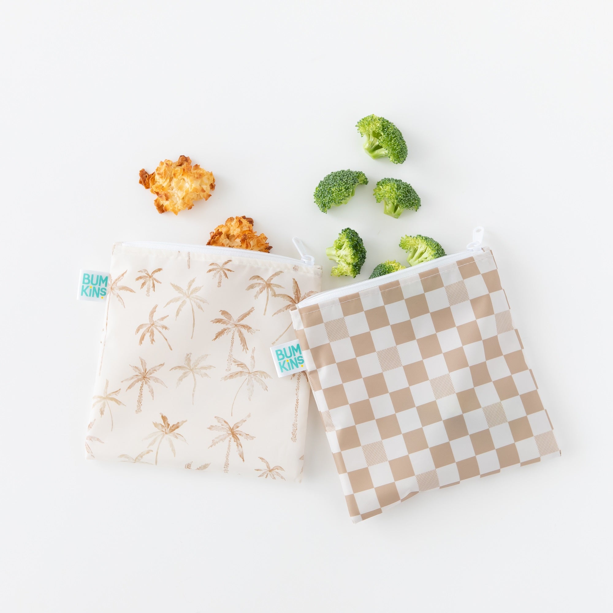 Bumkins | Large Snack Bag - Palm Check 2pk