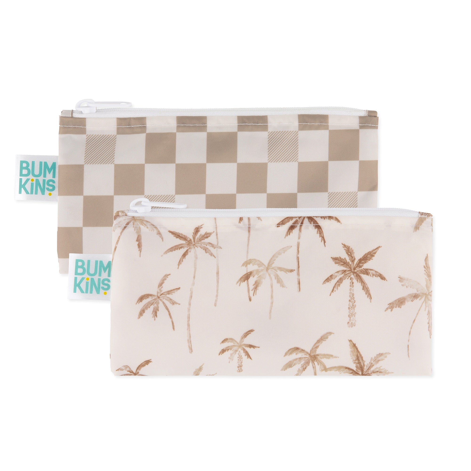 Bumkins | Small Snack Bag - Palm Check 2pk