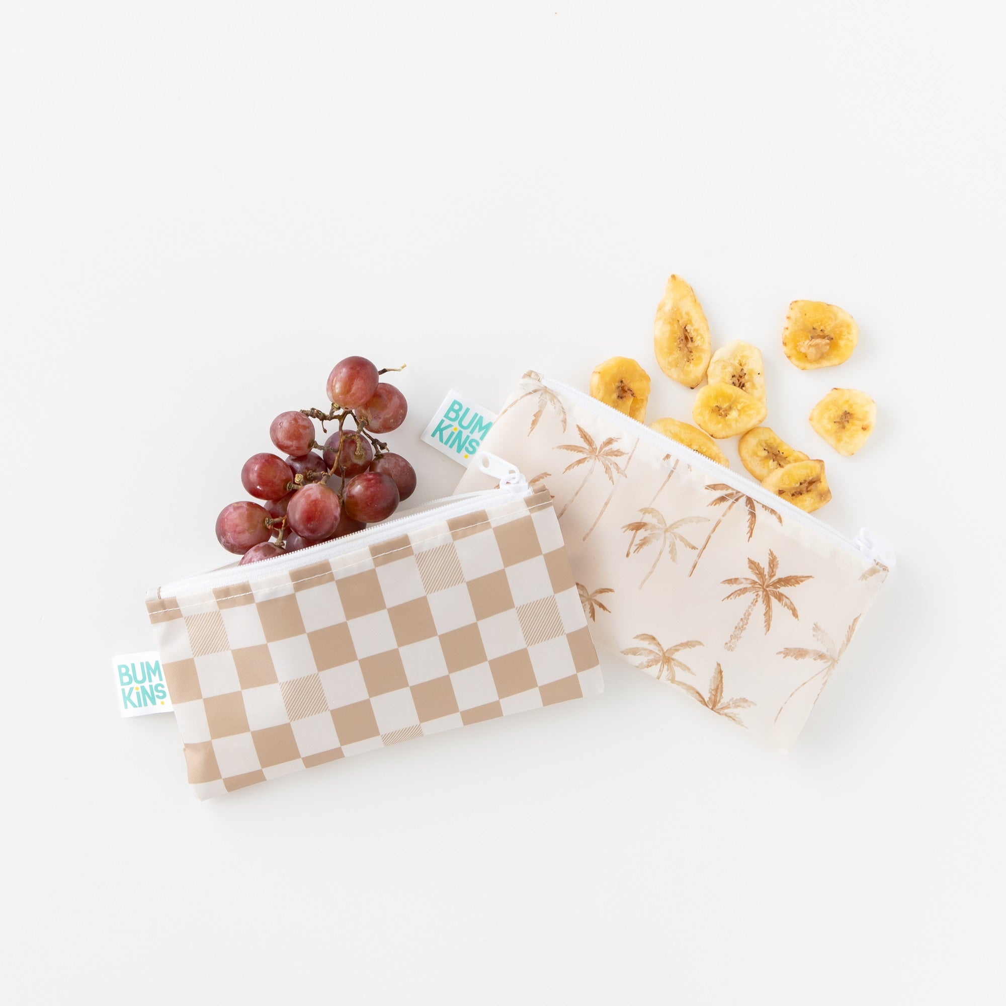 Bumkins | Small Snack Bag - Palm Check 2pk