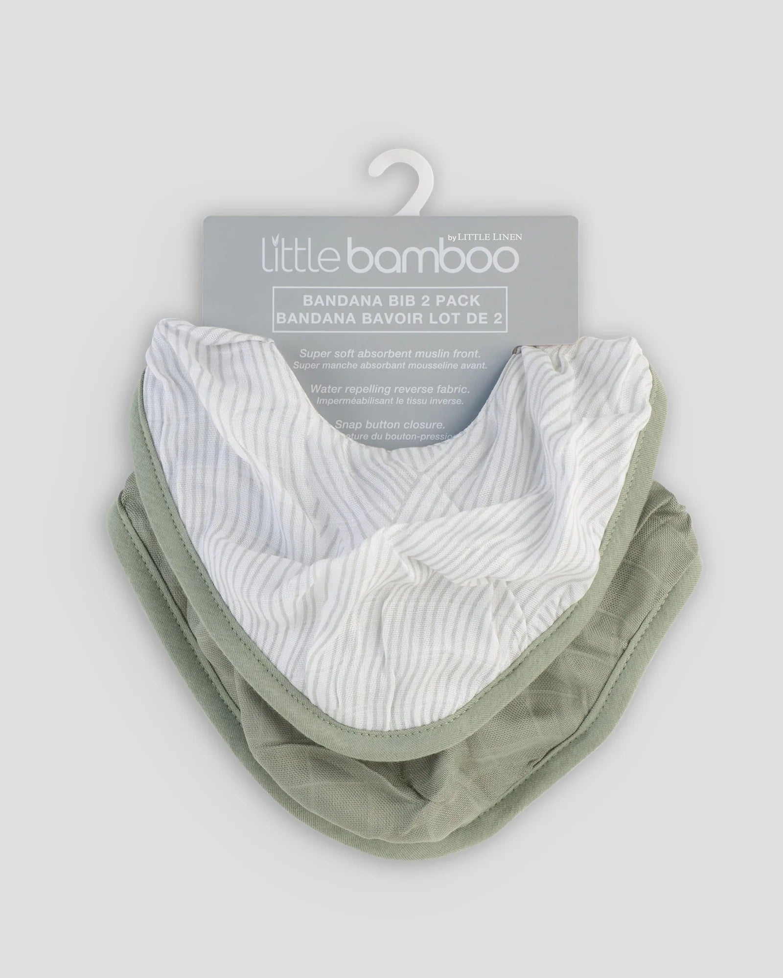 Little Linen | Bamboo Muslin Bandana Bib 2pk