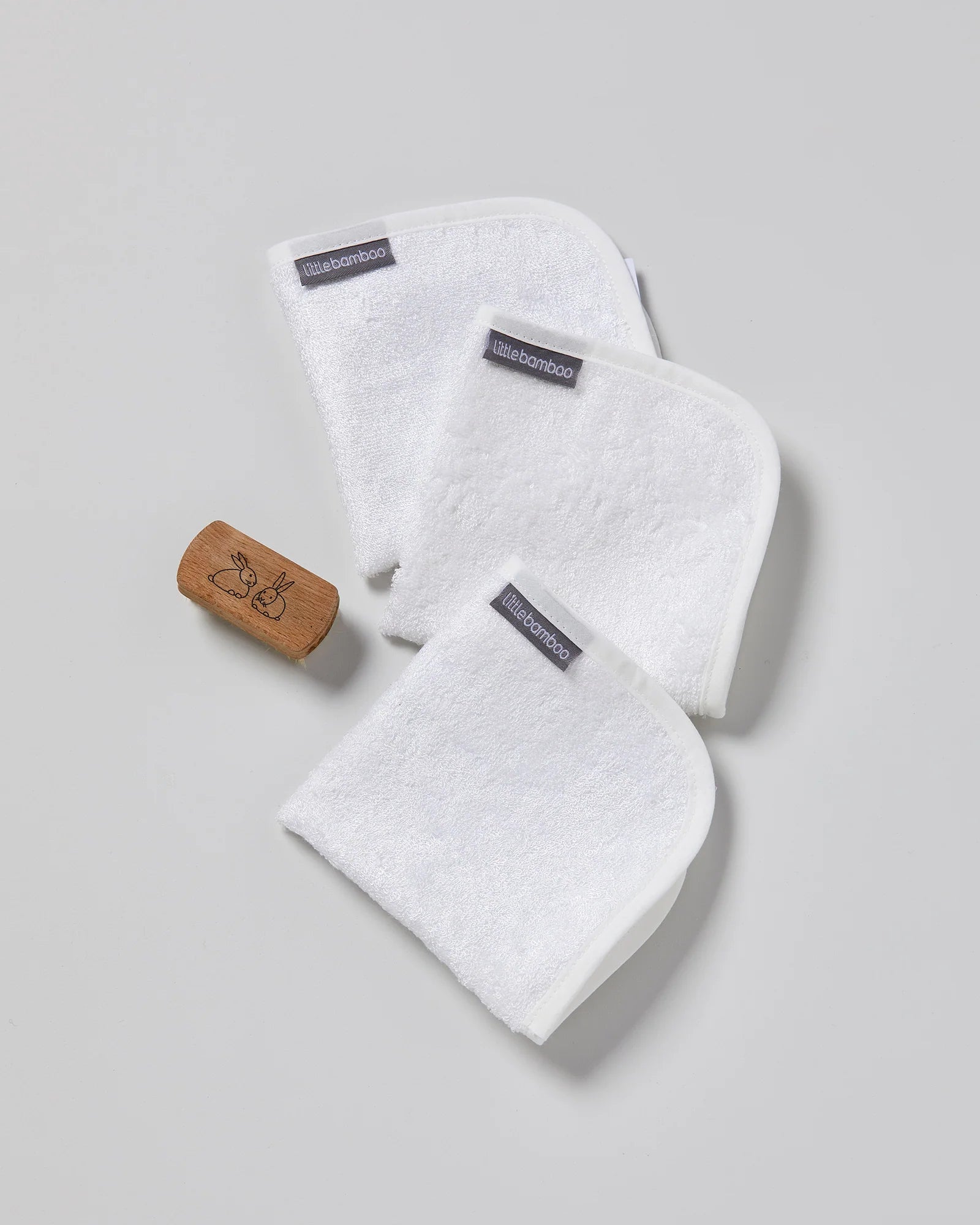 Little Linen | Towelling Washers 3pk