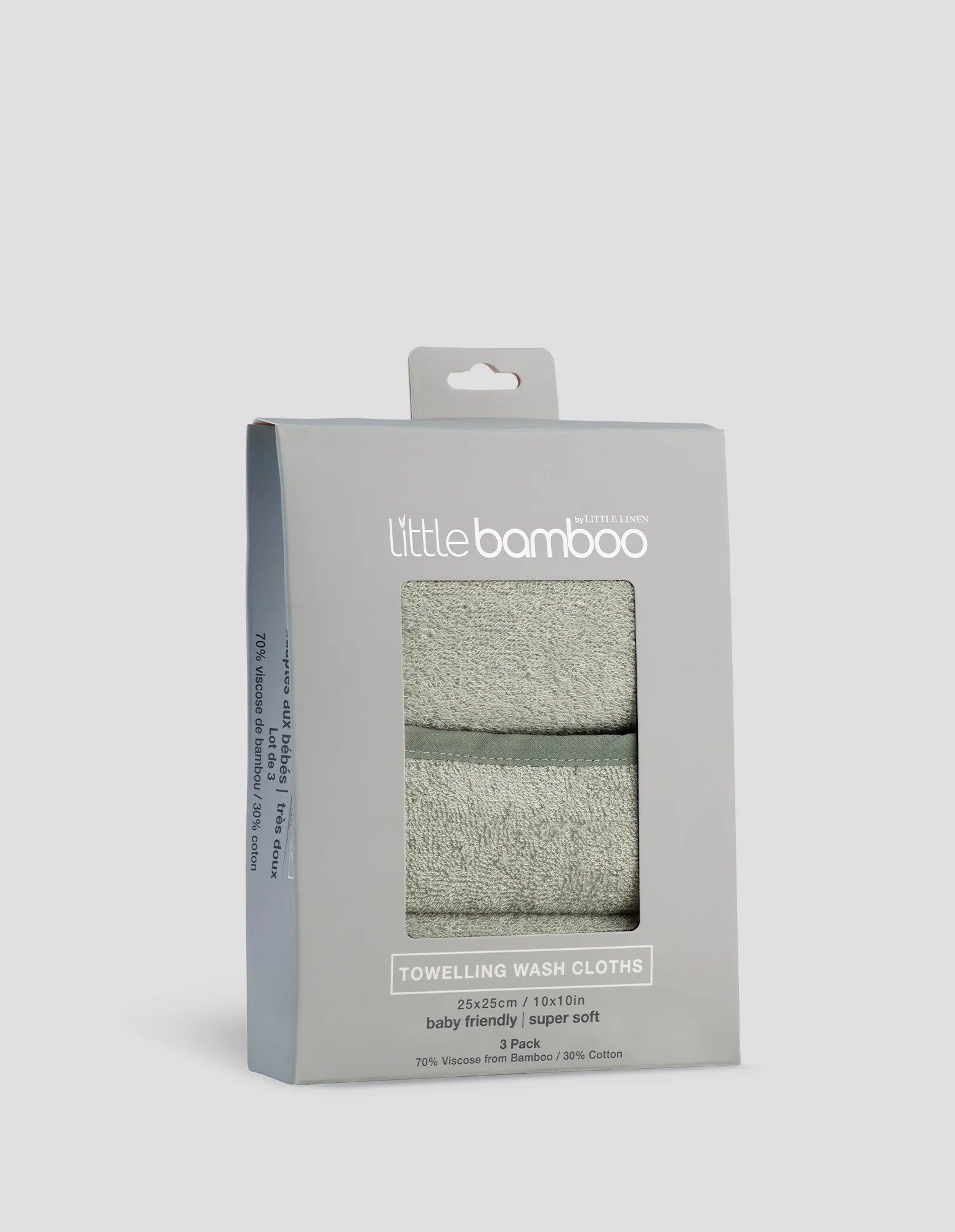 Little Linen | Towelling Washers 3pk