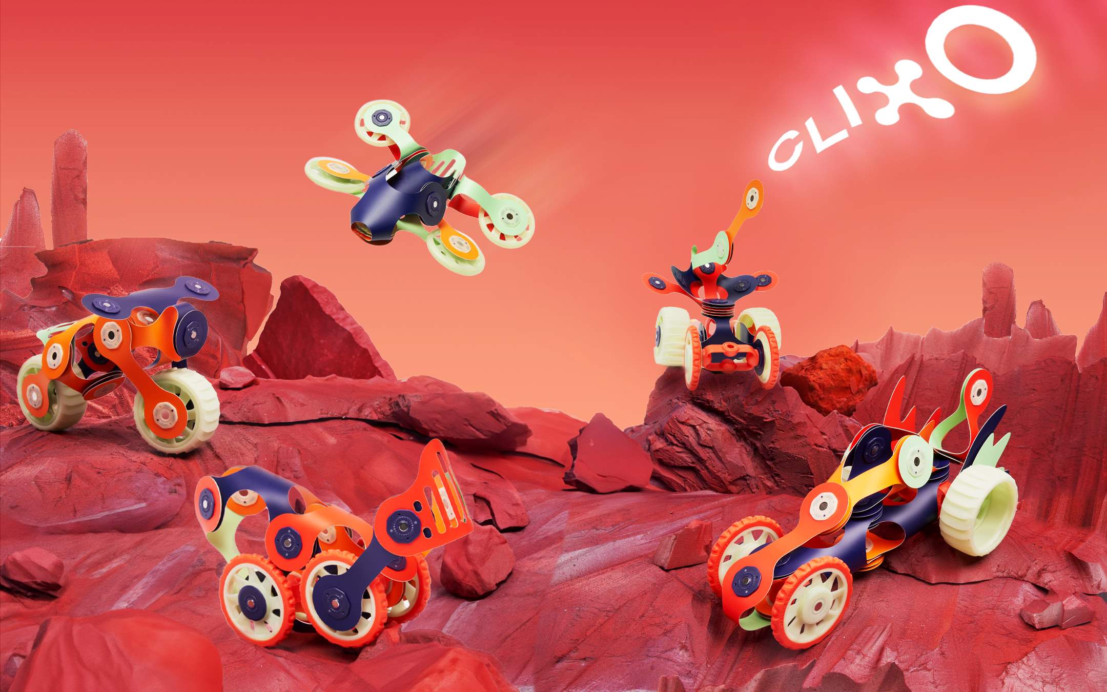 Clixo | Mars Rovers Glow Pack - 30pc