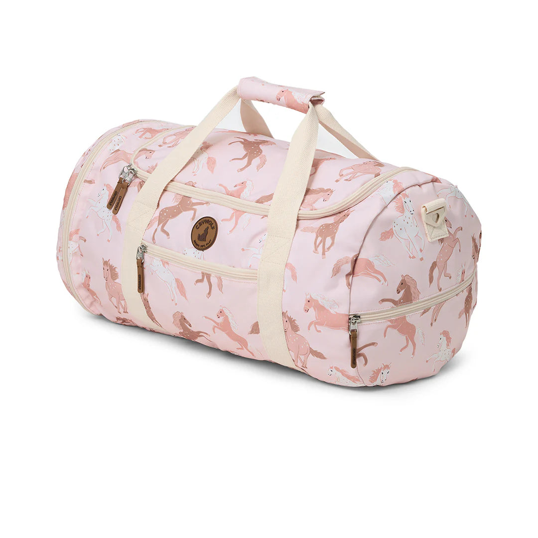 Crywolf | Packable Duffel - Blush Ponies