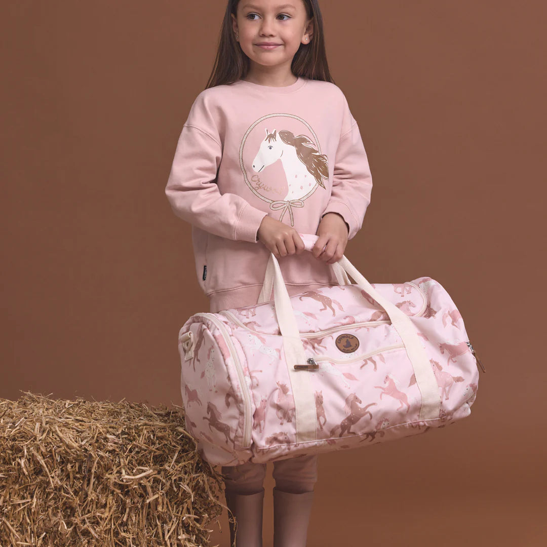 Crywolf | Packable Duffel - Blush Ponies