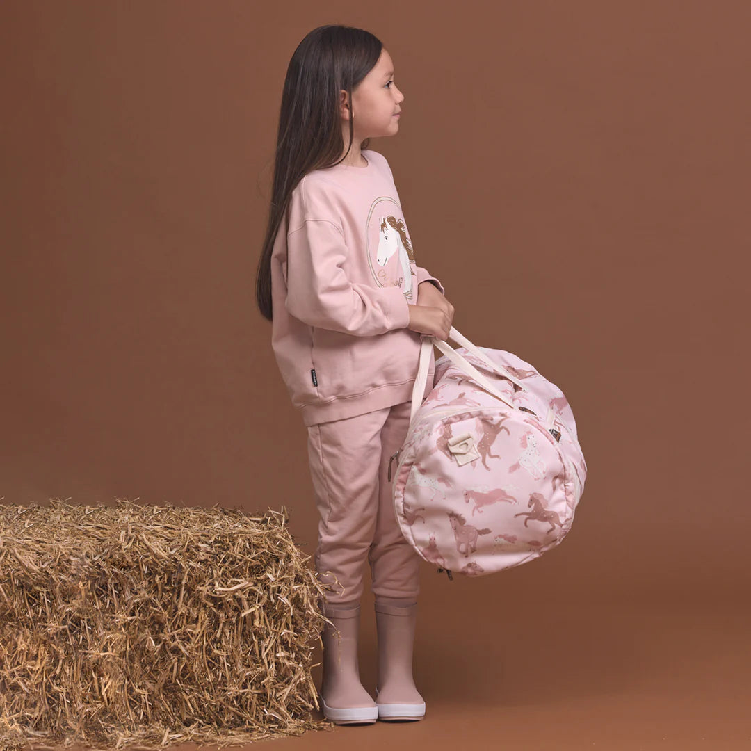 Crywolf | Packable Duffel - Blush Ponies