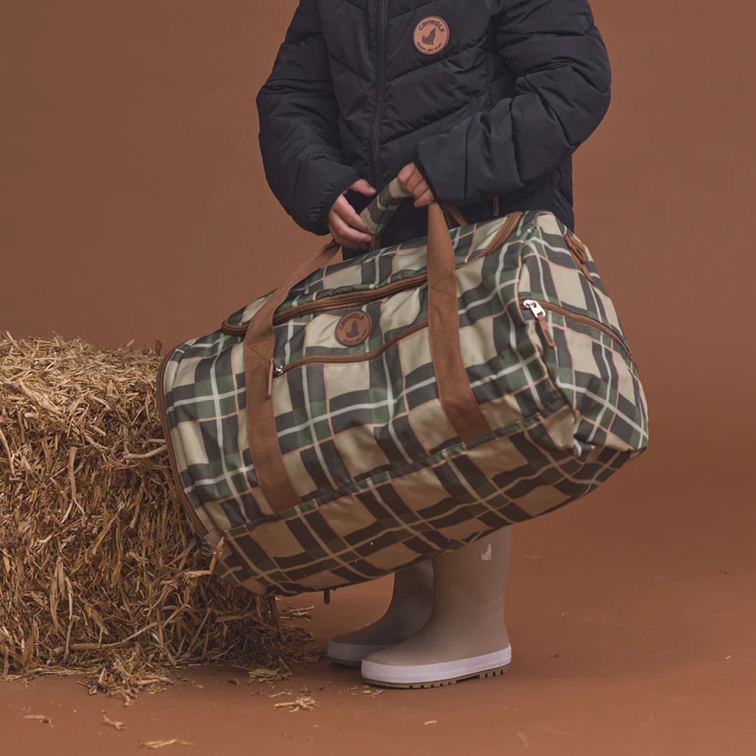 Crywolf | Packable Duffel - Field Plaid