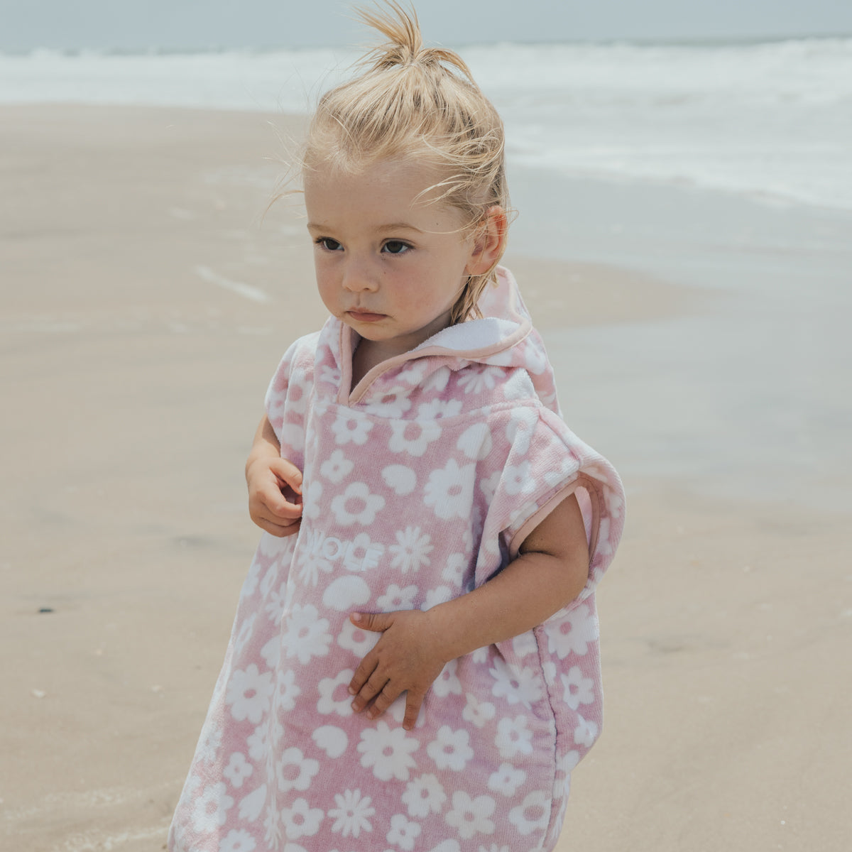 Crywolf | Baby Hooded Towel - Blush Floral