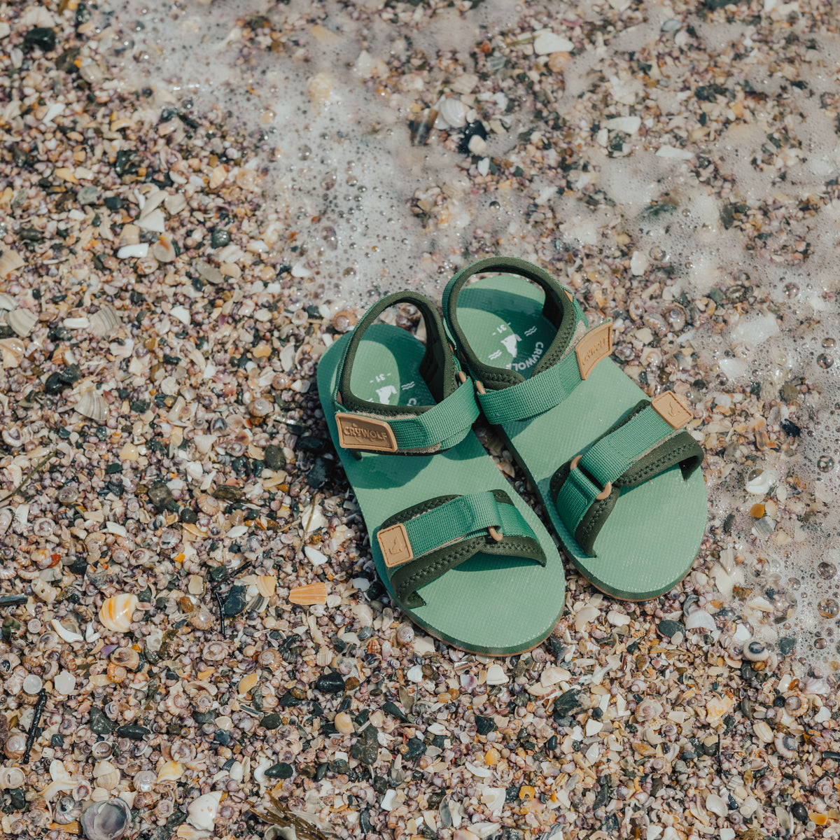 Crywolf | Beach Sandal - Coastal Green