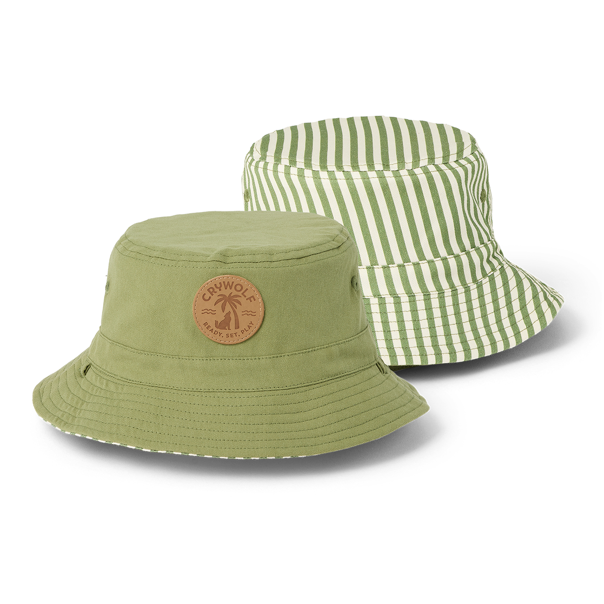 Crywolf | Reversible Bucket Hat - Coastal Stripe