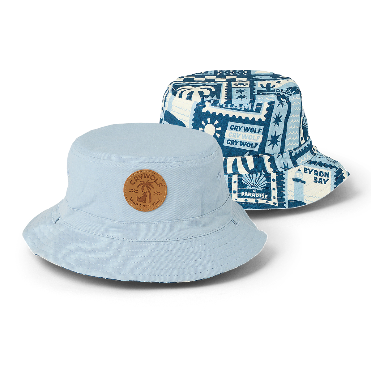 Crywolf | Reversible Bucket Hat - Postcards