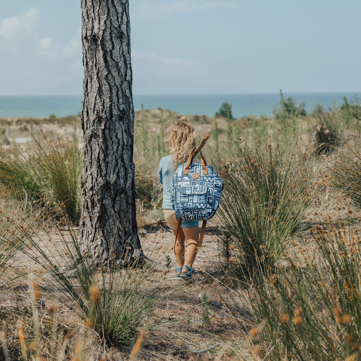 Crywolf | Mini Backpack - Blue Postcards