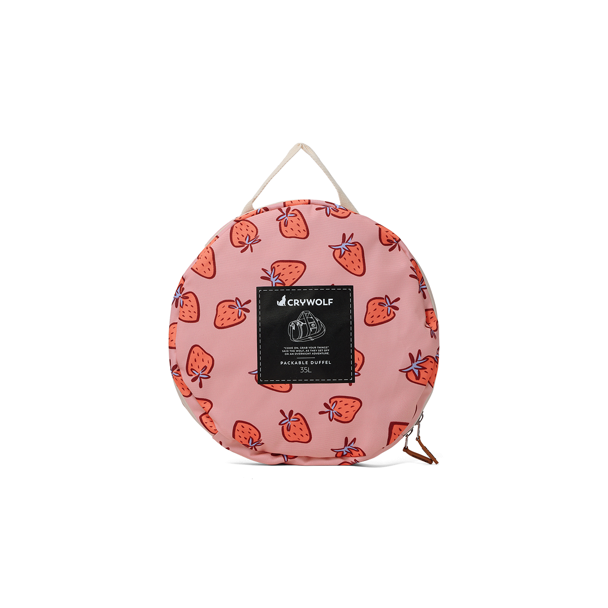 Crywolf | Packable Duffel - Strawberry Splash