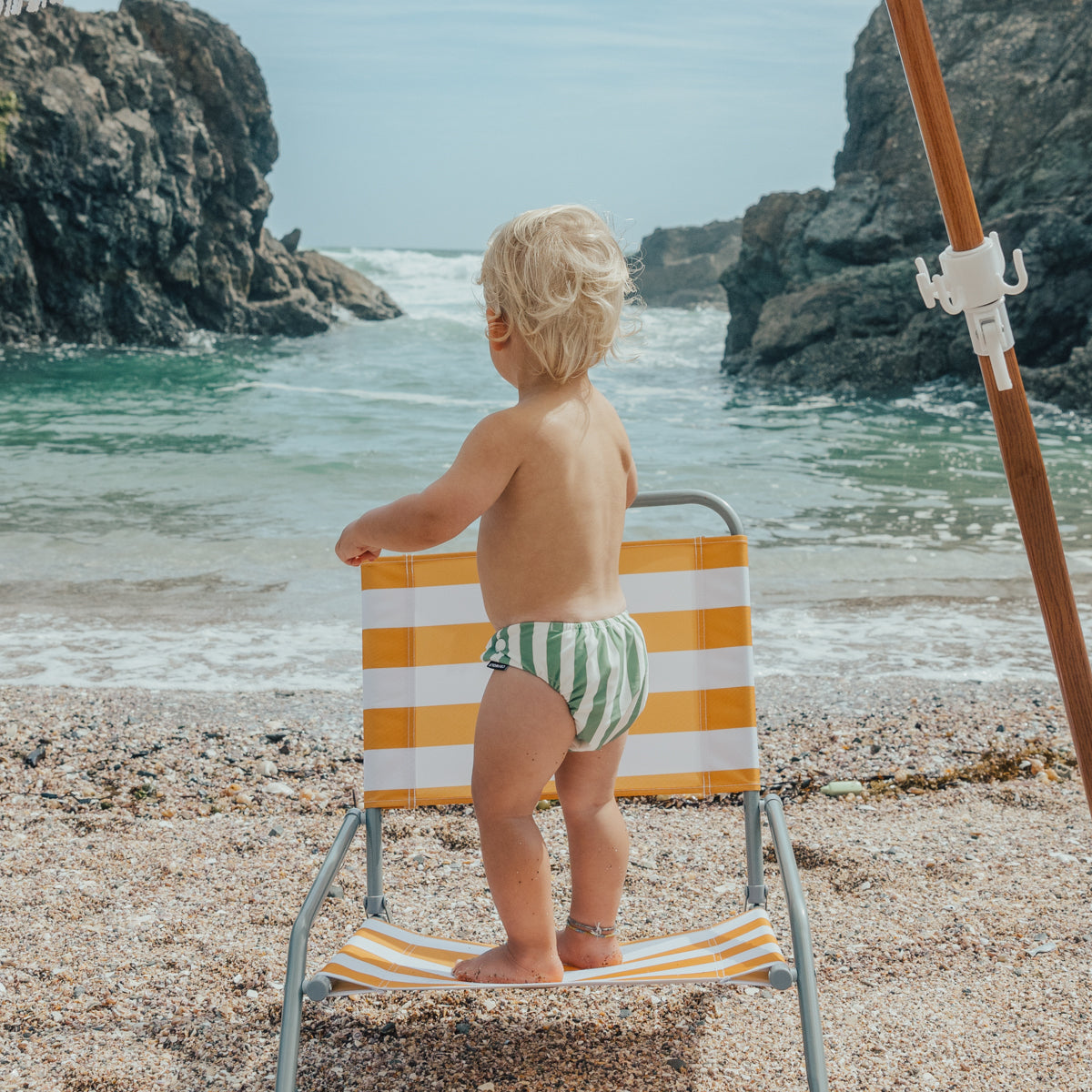 Crywolf | Reusable Swim Nappy - Coastal Stripe