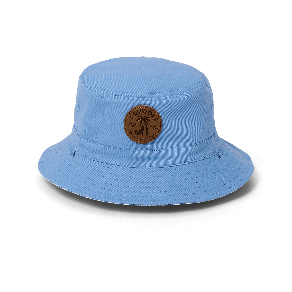 Crywolf | Reversible Bucket Hat - Sky Blue Stripe
