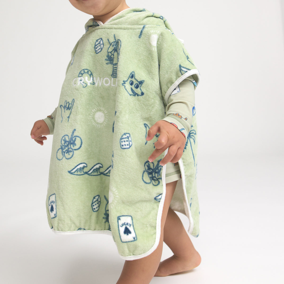 Crywolf | Baby Hooded Towel - Lucky Days