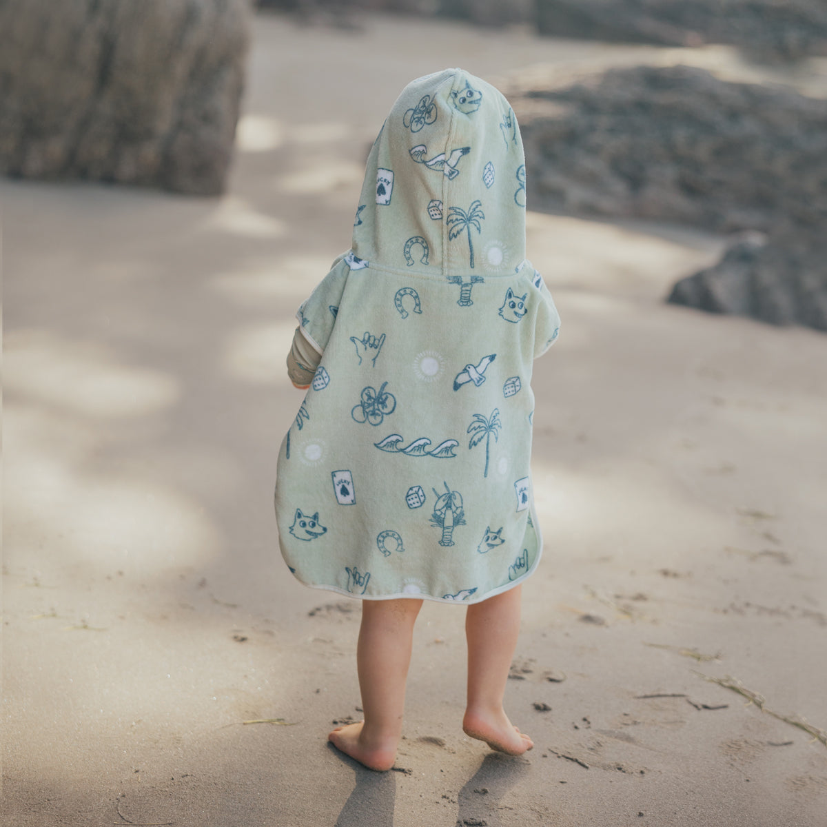 Crywolf | Baby Hooded Towel - Lucky Days
