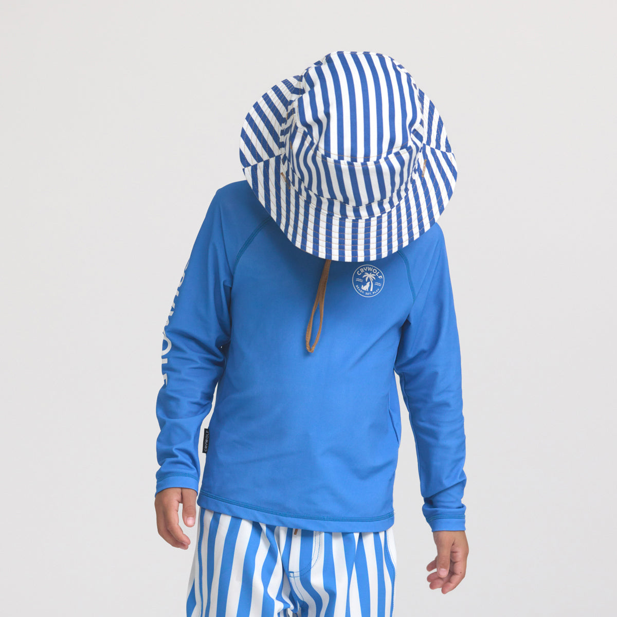 Crywolf | Reversible Bucket Hat - Deep Sea Stripe
