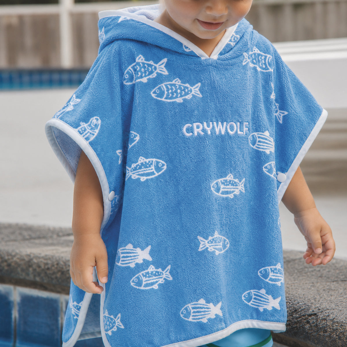 Crywolf | Baby Hooded Towel - Fish School