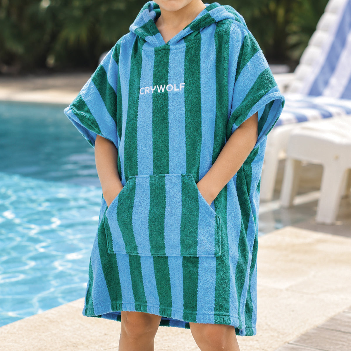 Crywolf | Hooded Towel - Deck Stripe