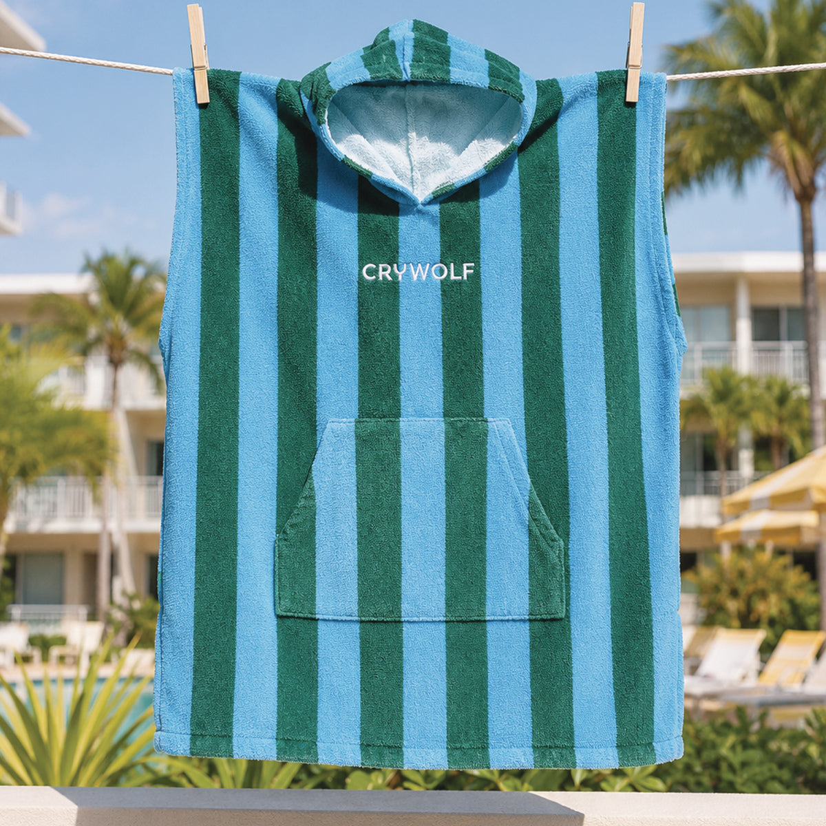 Crywolf | Hooded Towel - Deck Stripe