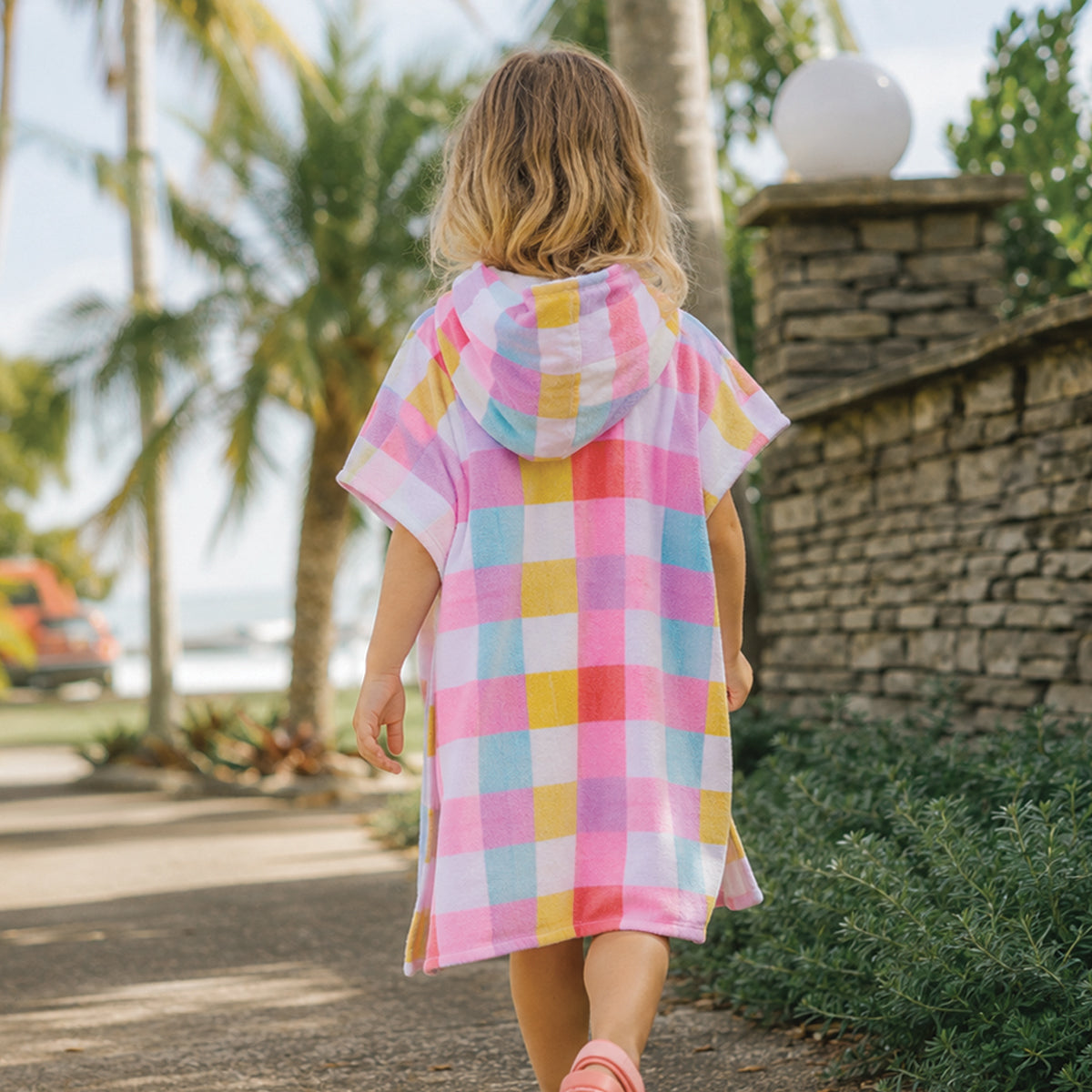 Crywolf | Hooded Towel - Pop Gingham