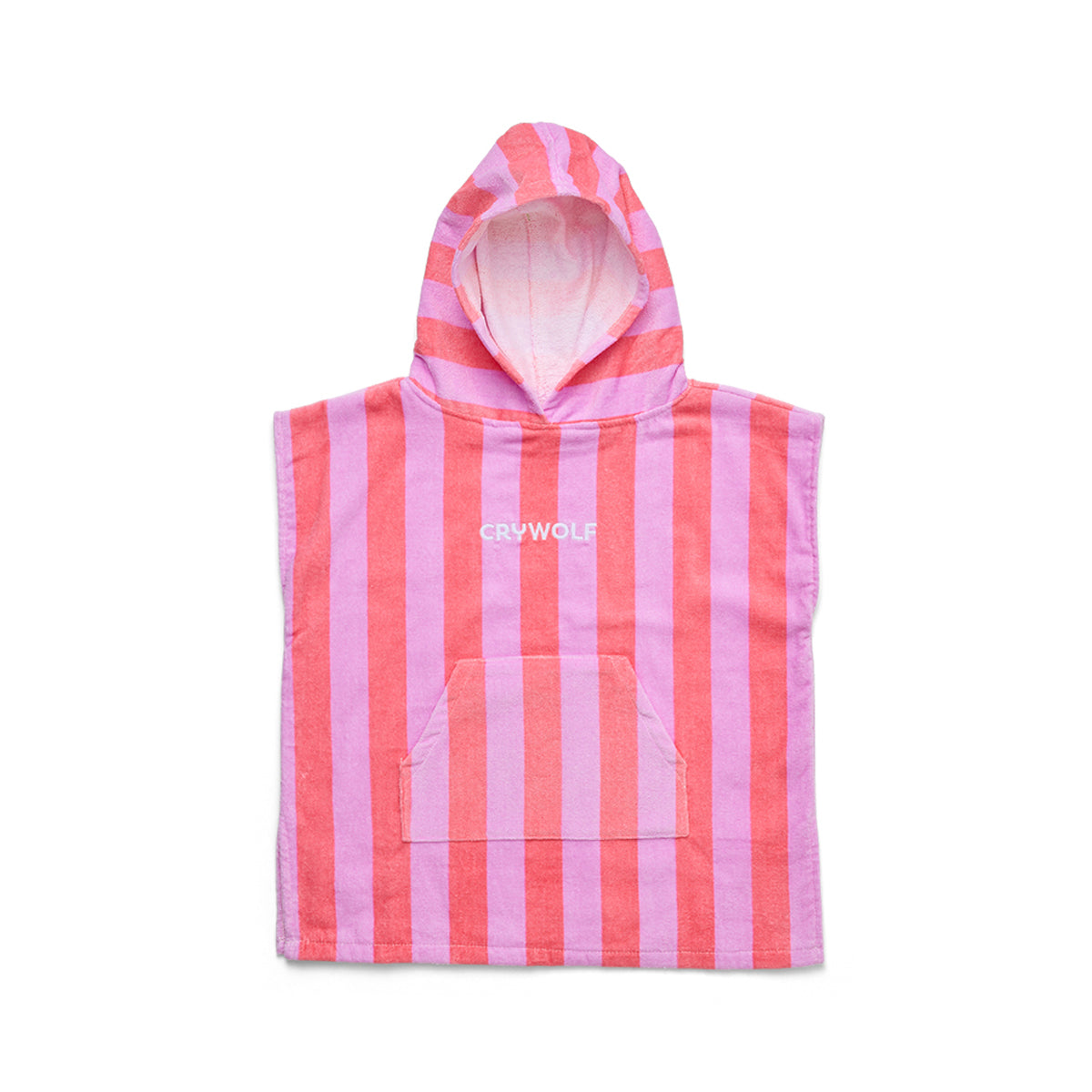 Crywolf | Hooded Towel - Flamingo Stripe