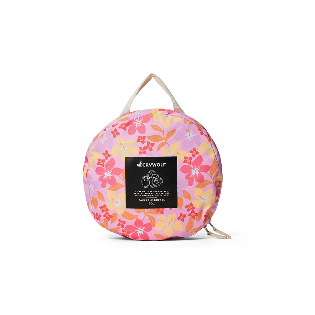 Crywolf | Packable Duffel - Hibiscus Daze