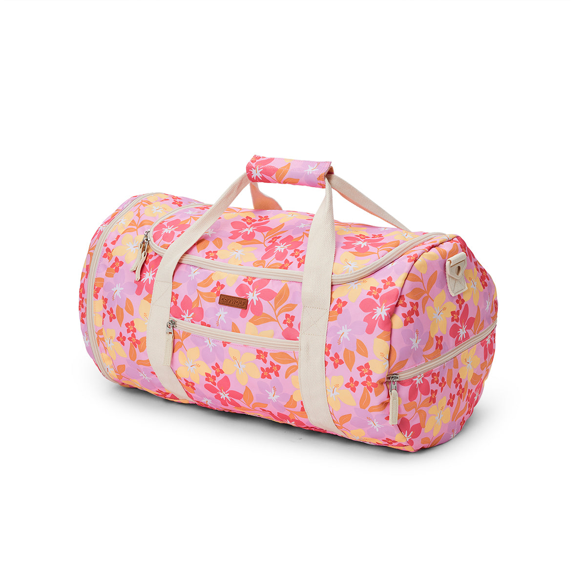 Crywolf | Packable Duffel - Hibiscus Daze