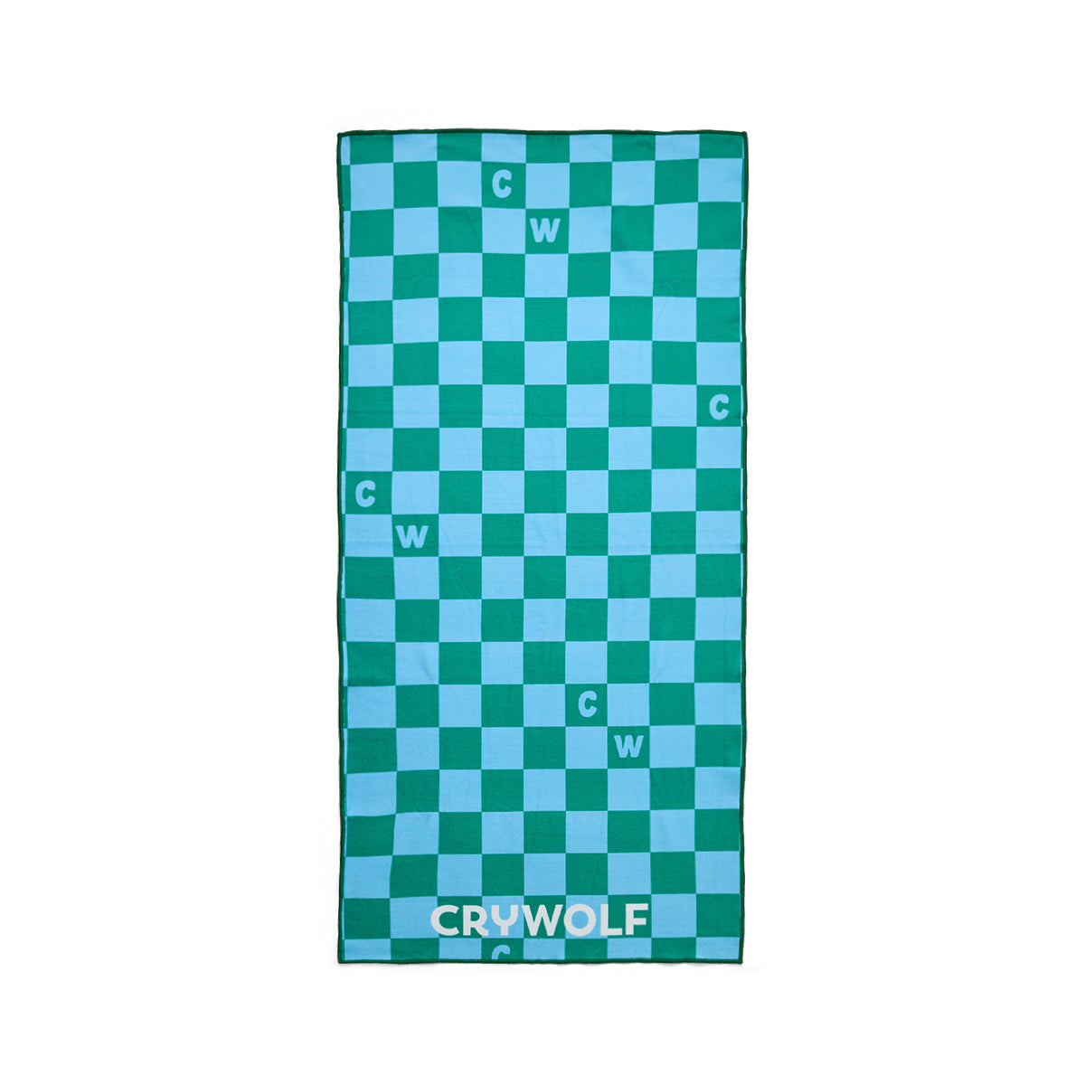 Crywolf | Rapid Dry Towel - Sea Green Check
