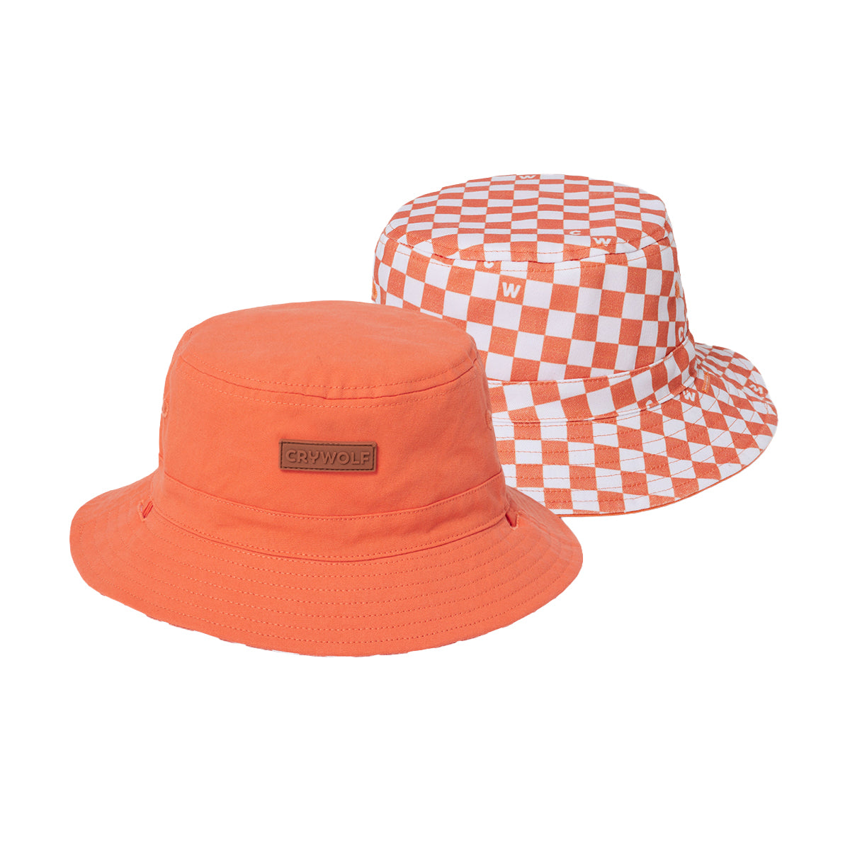 Crywolf | Reversible Bucket Hat - Sunset Check