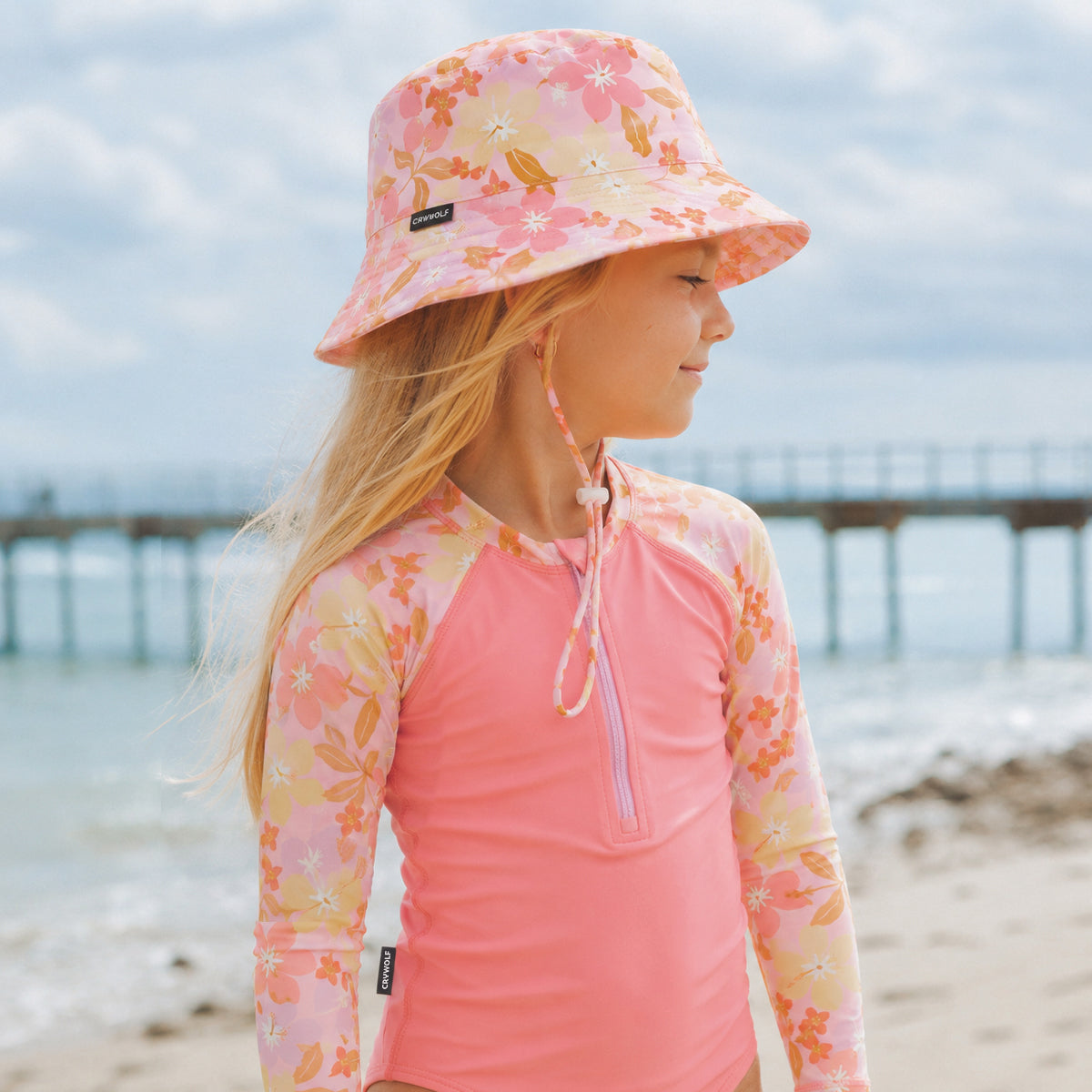 Crywolf | Swim Bucket Hat - Hibiscus Daze