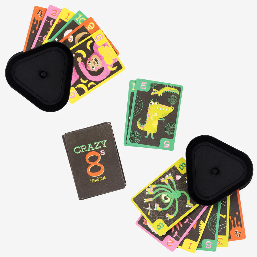 Tiger Tribe | Crazy 8's + Go Fish - Card Game Set