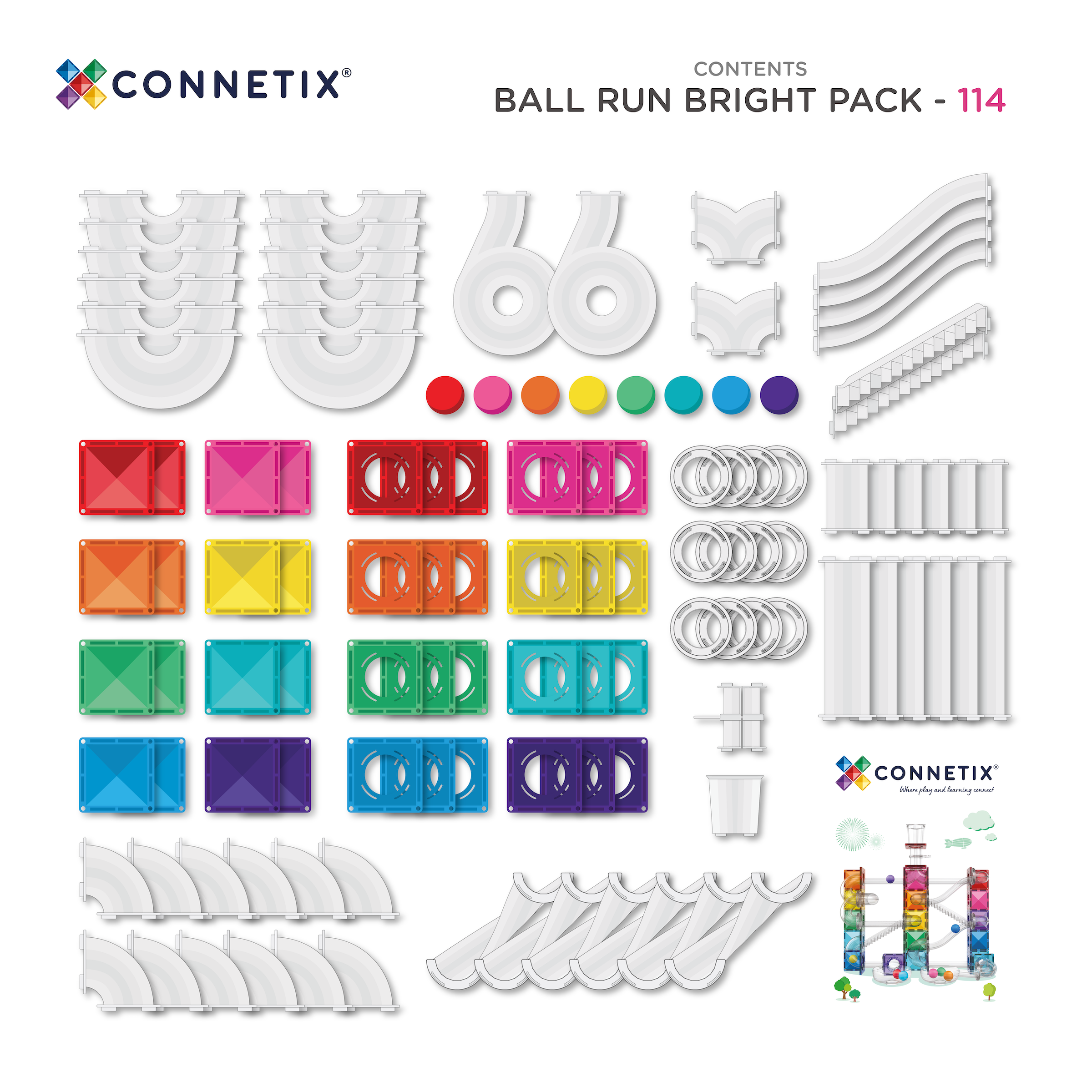 CONNETIX | Bright Ball Run - 114pc