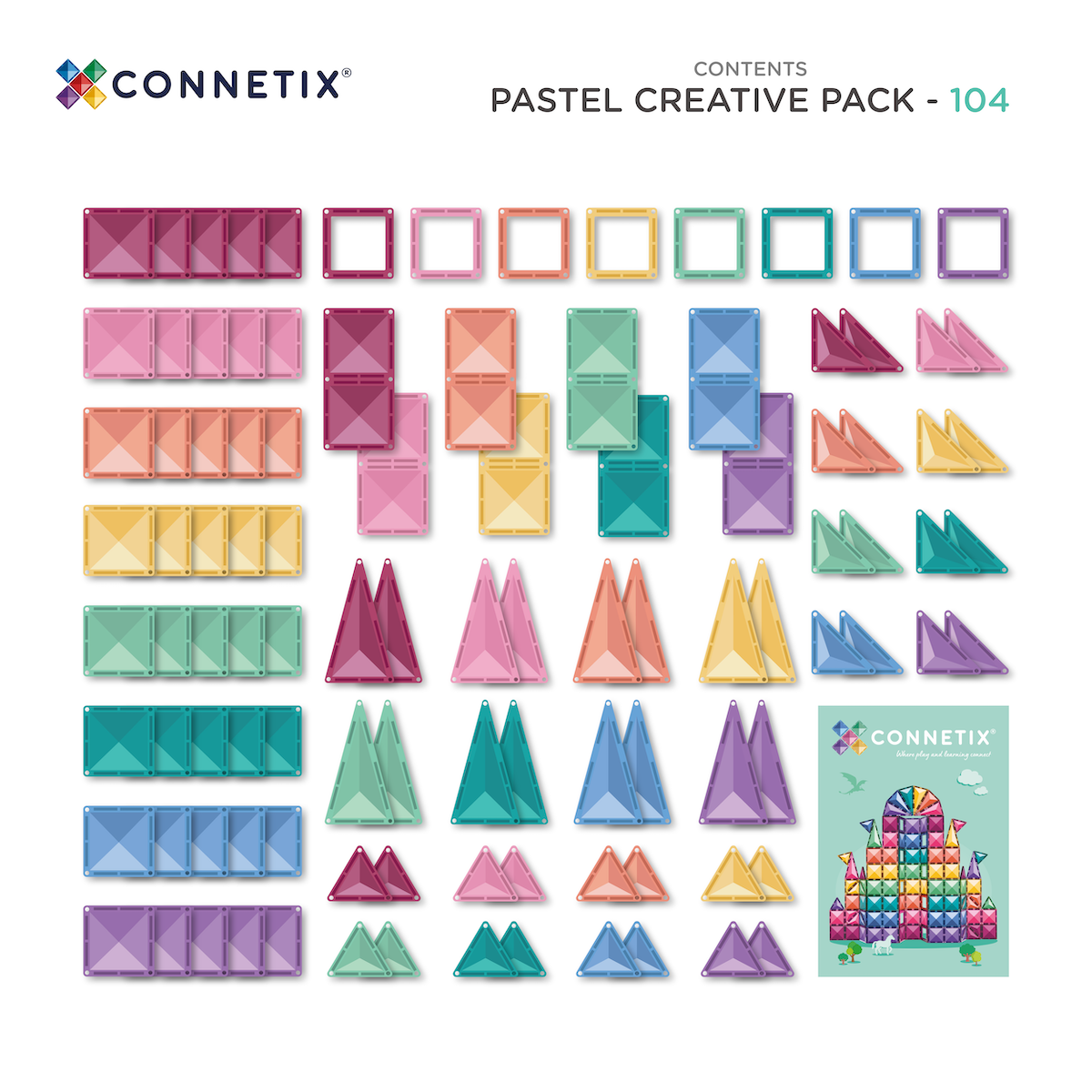 CONNETIX | Pastel Creative Pack - 104pc