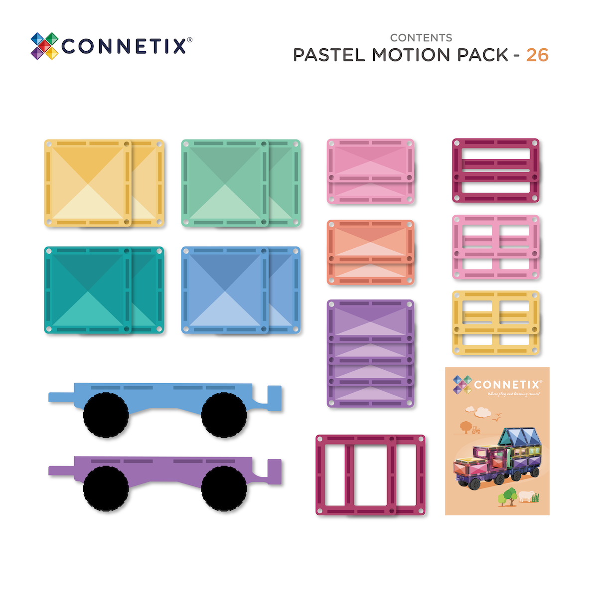 CONNETIX | Pastel Motion Pack - 26pc