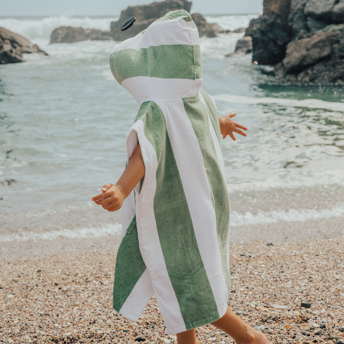 Crywolf | Hooded Towel - Coastal Stripe