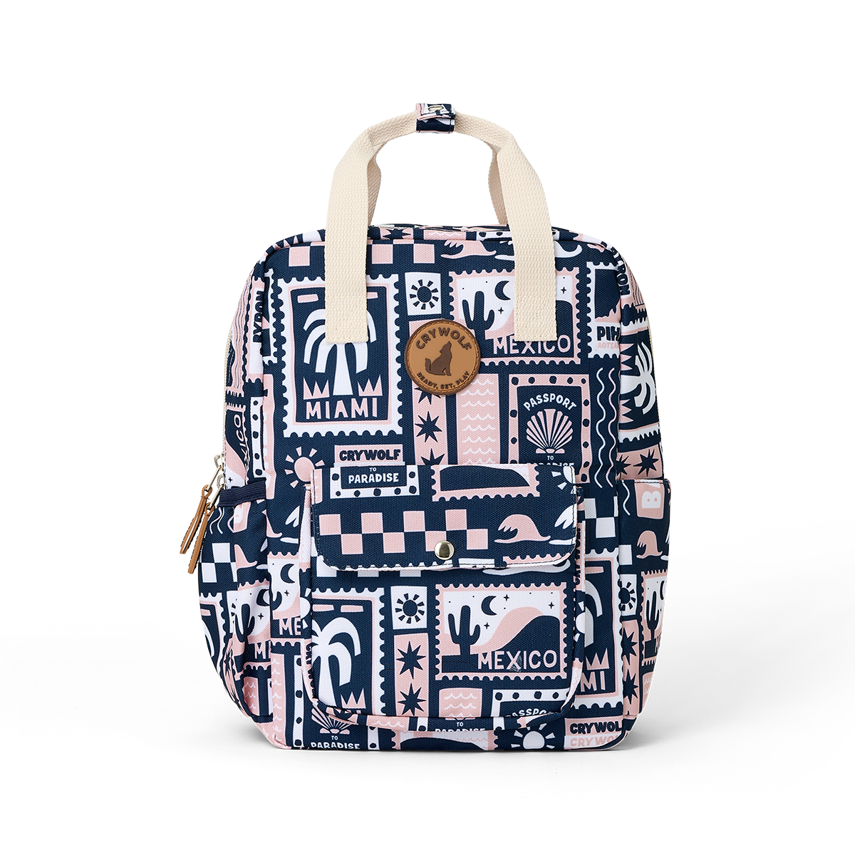 Crywolf | Mini Backpack - Blush Postcards