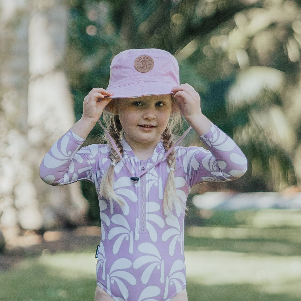 Crywolf | Reversible Bucket Hat - Lilac Palms