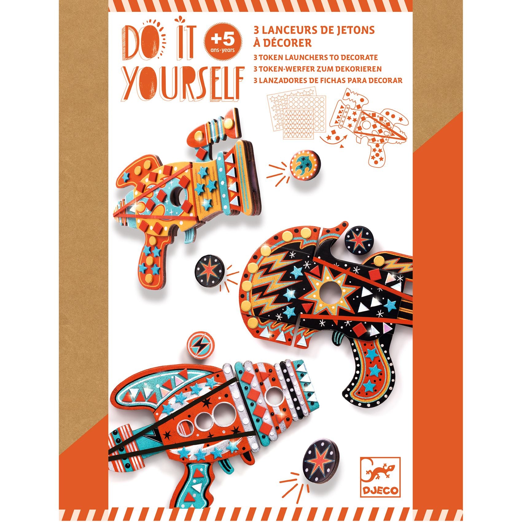 Djeco | DIY Kit - Kosmik Mosaic Launchers