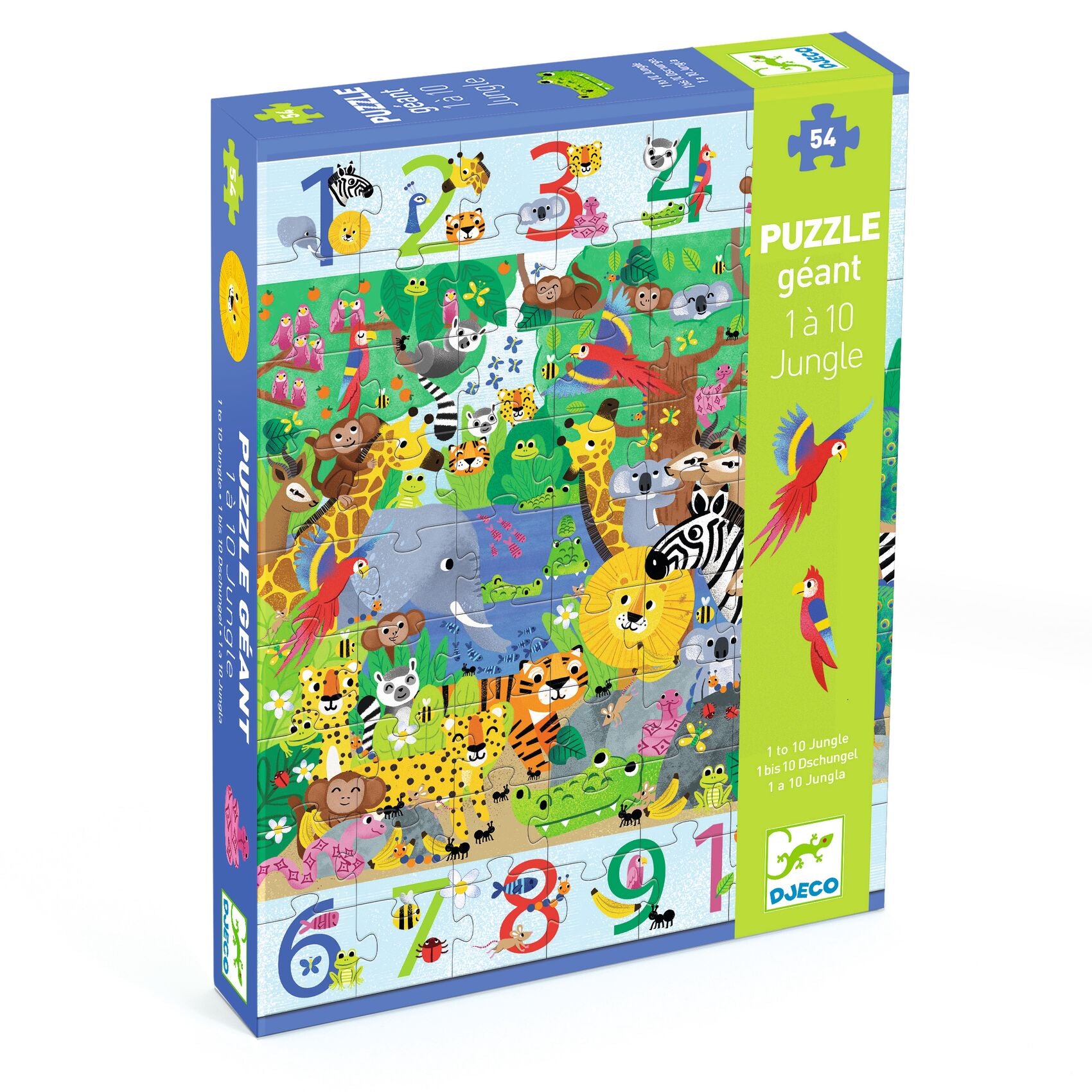 Djeco | 54pc Puzzle - 1-10 Jungle