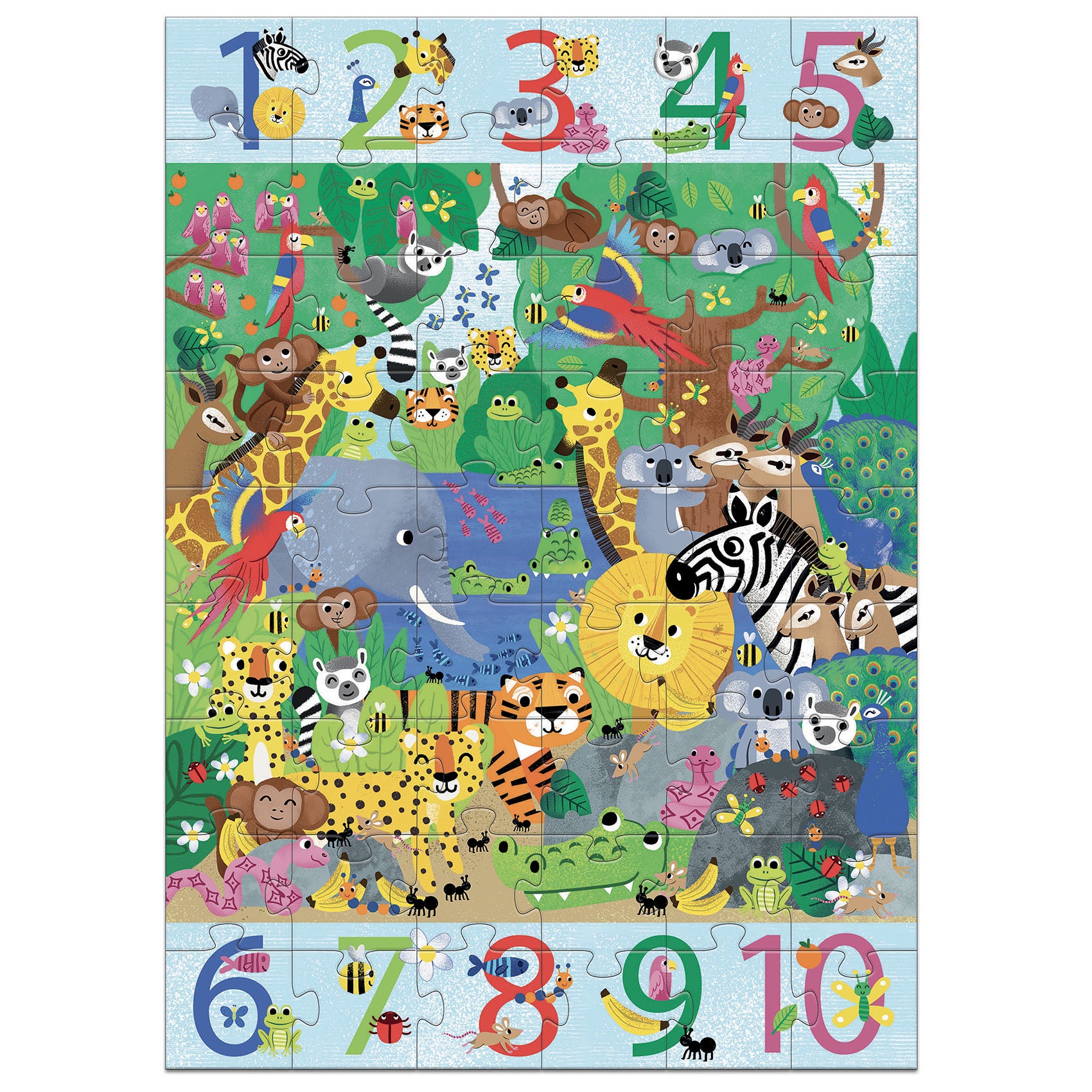 Djeco | 54pc Puzzle - 1-10 Jungle