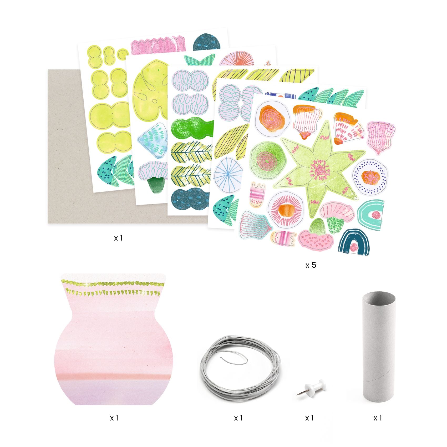 Djeco | DIY Kit - Delicate Paper Flowers